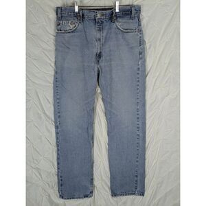 Vintage Y2K Levis 505 Straight Leg Jeans Mens 36x32 Distressed‎ Pockets 2001